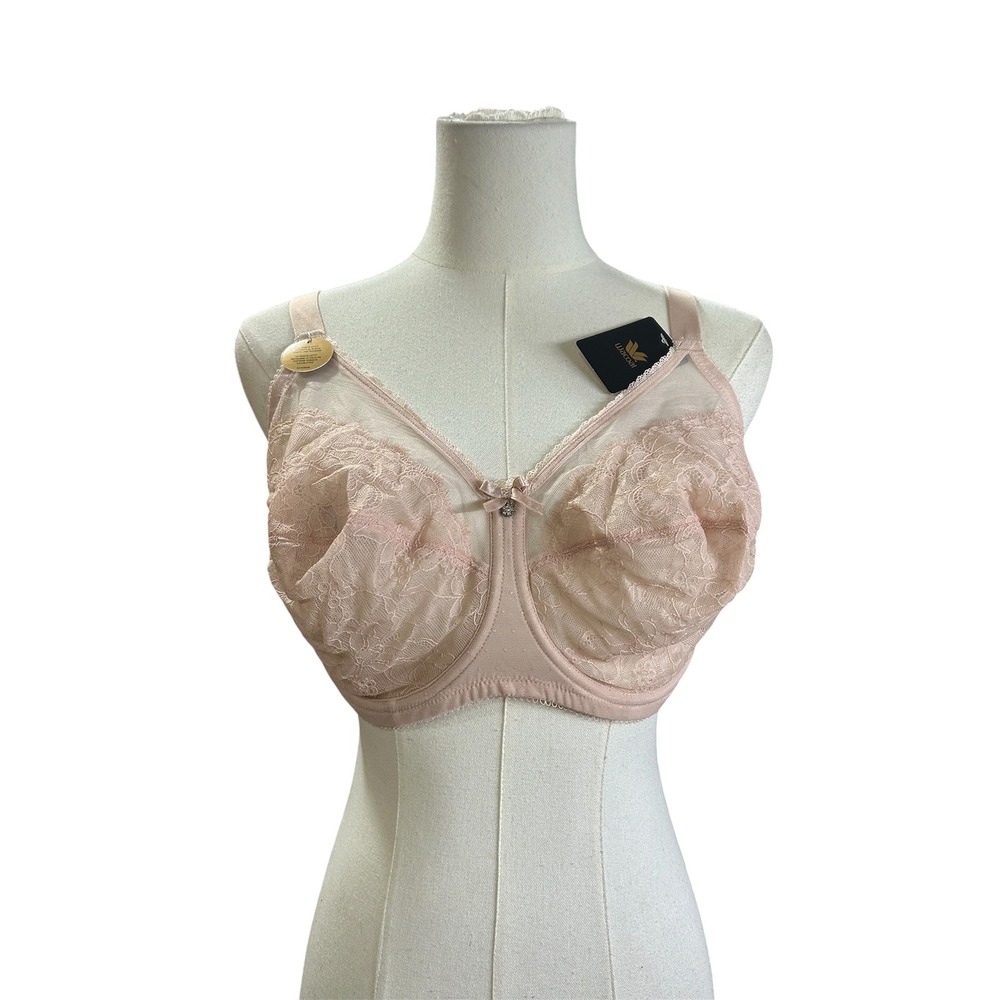 Wacoal Retro Chic Full Figure Underwire 3 Hook Bra Rose Dust 32G 855186